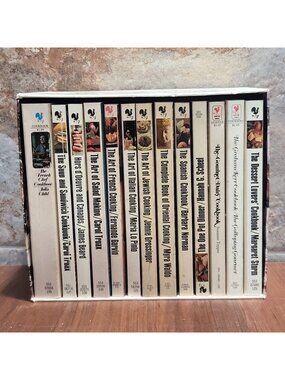 Vintage 1970s Bantam Cookbook Box Set Lot Julia Child James Beard Retro 13 Books